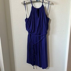 Short, purple dress
